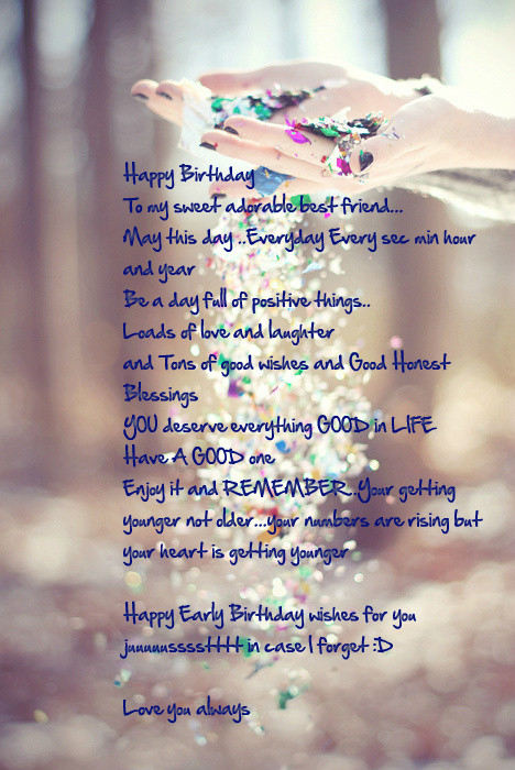 Bff Birthday Wishes
 45 Beautiful Birthday Wishes For Your Friend