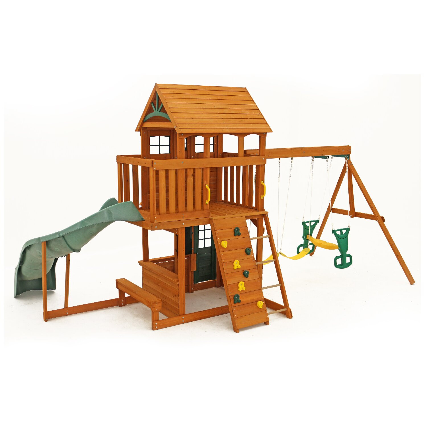 Big Backyard Swing Sets
 Big Backyard Ashberry Wooden Swing Set & Reviews