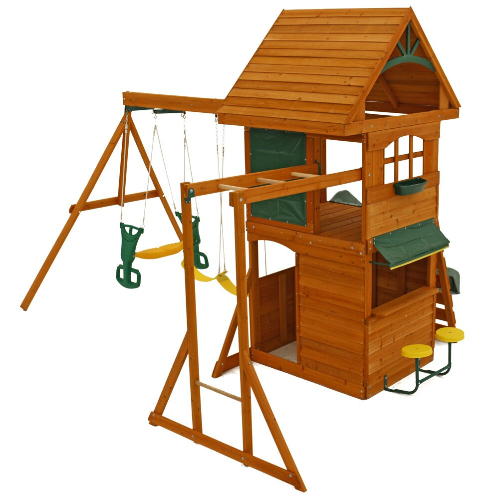 Big Backyard Swing Sets
 Big Backyard Ridgeview Deluxe Clubhouse Wooden Swing Set