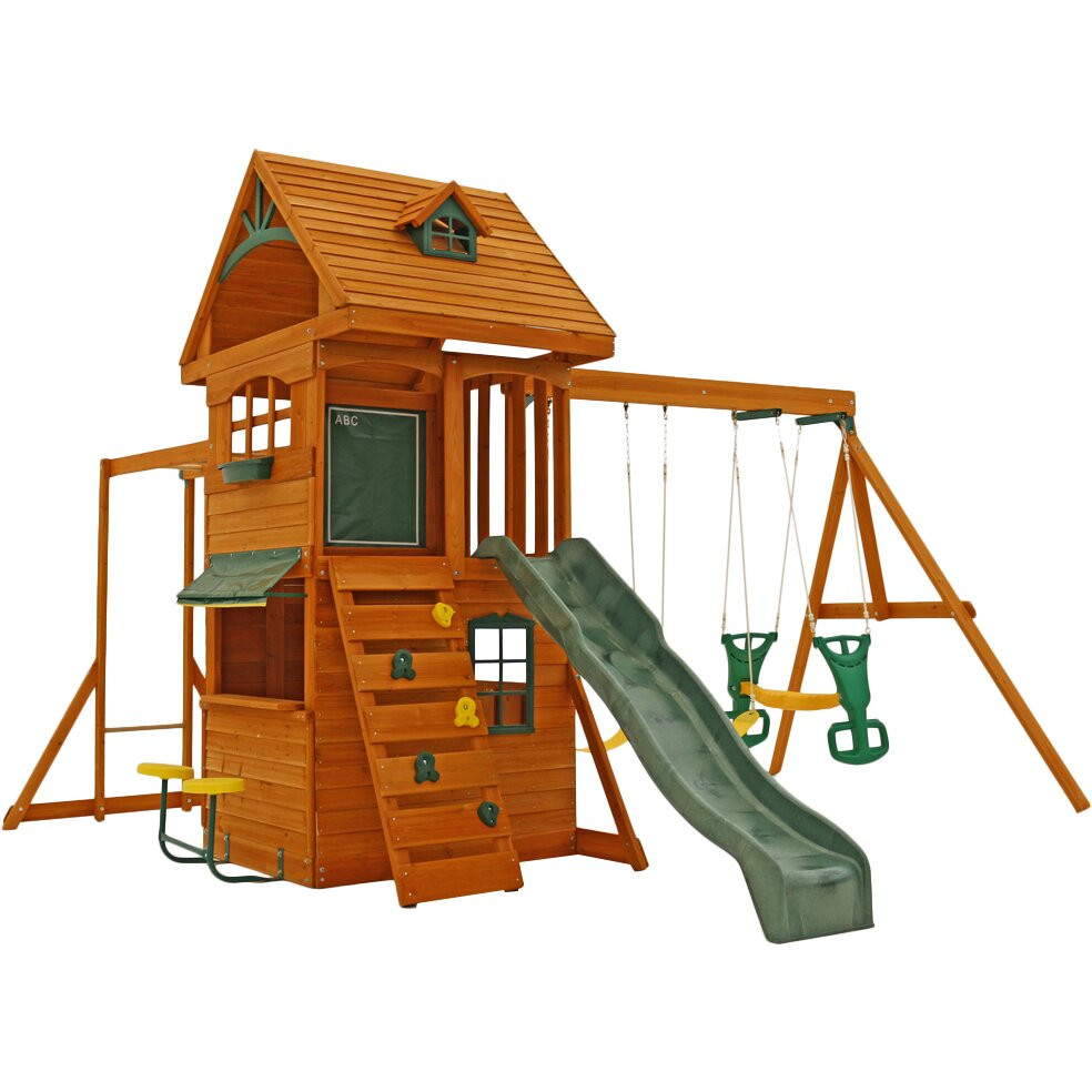 Big Backyard Swing Sets
 Big Backyard Ridgeview Deluxe Clubhouse Wooden Swing Set