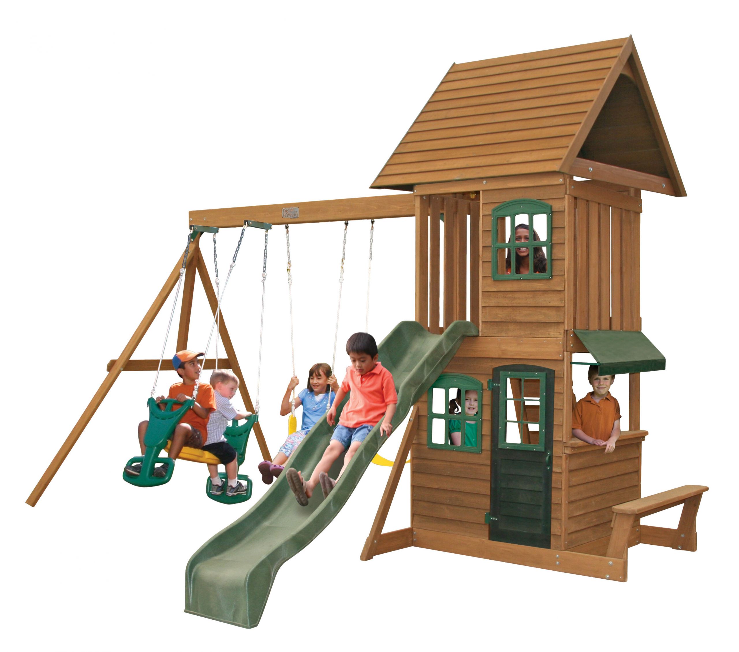 Big Backyard Swing Sets
 Big Backyard Windale Wooden Swing Set & Reviews
