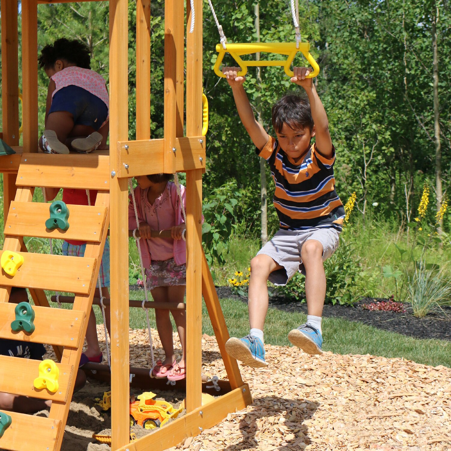 Big Backyard Swing Sets
 Big Backyard Scout Meadowvale Wooden Swing Set & Reviews