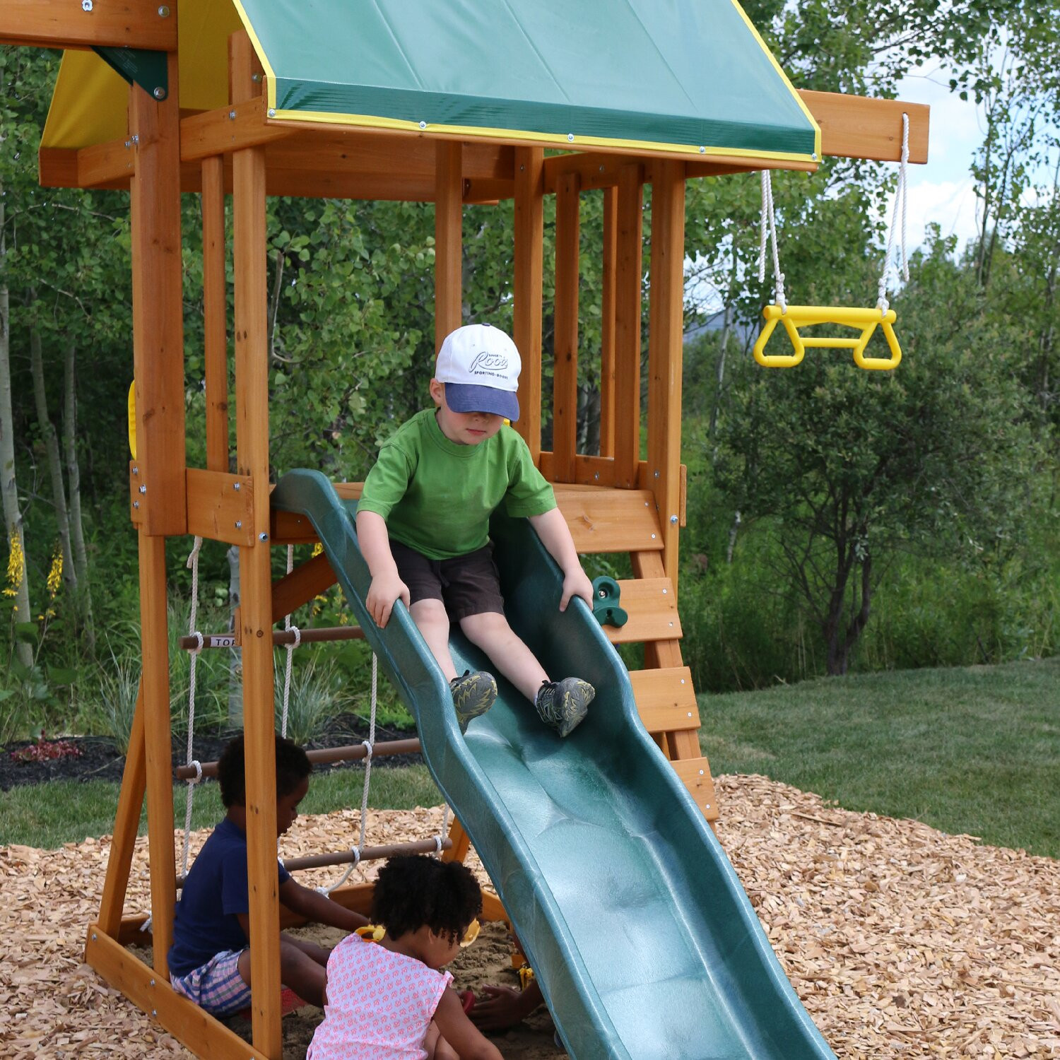 Big Backyard Swing Sets
 Big Backyard Scout Meadowvale Wooden Swing Set & Reviews