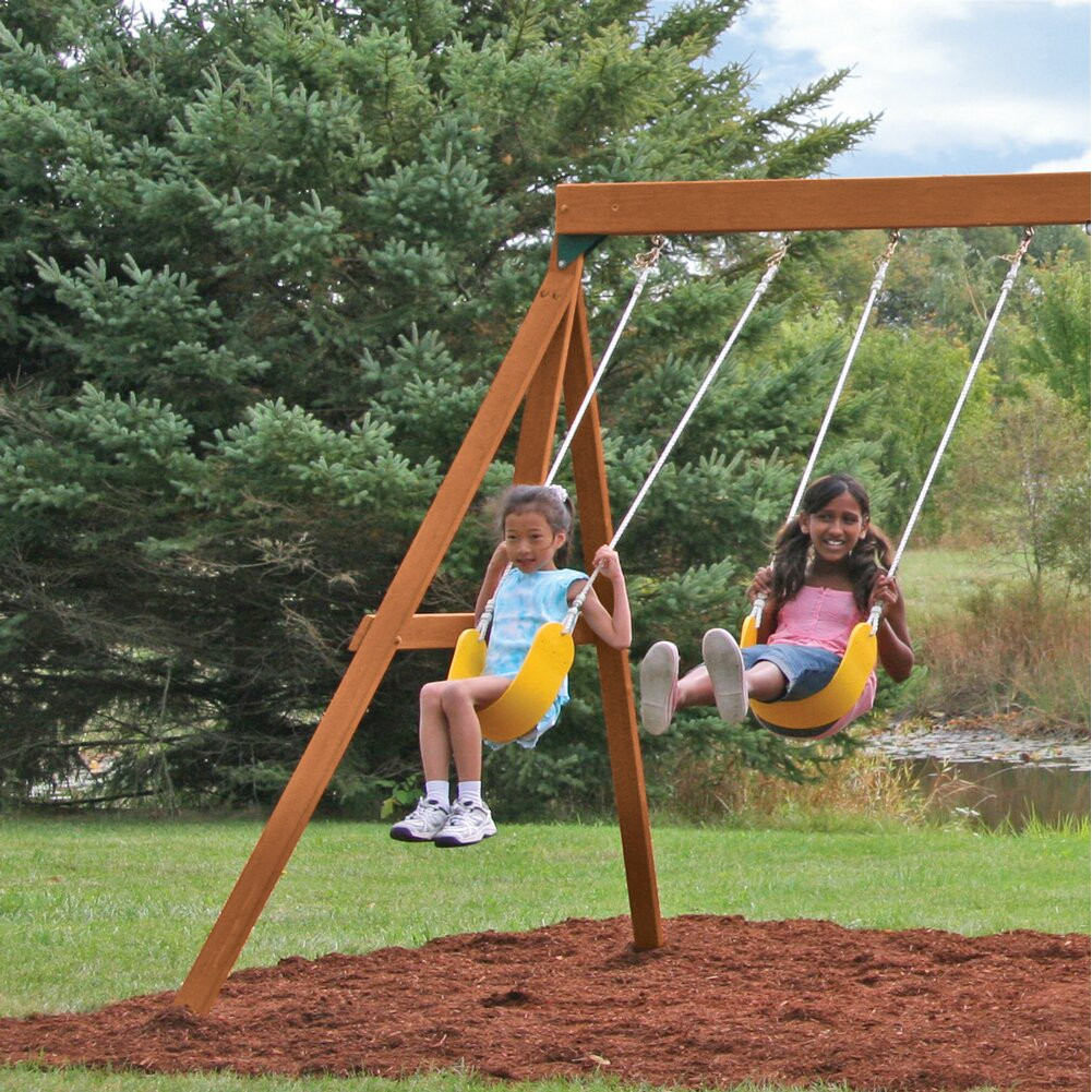 Big Backyard Swing Sets
 Big Backyard Scout Meadowvale Wooden Swing Set & Reviews