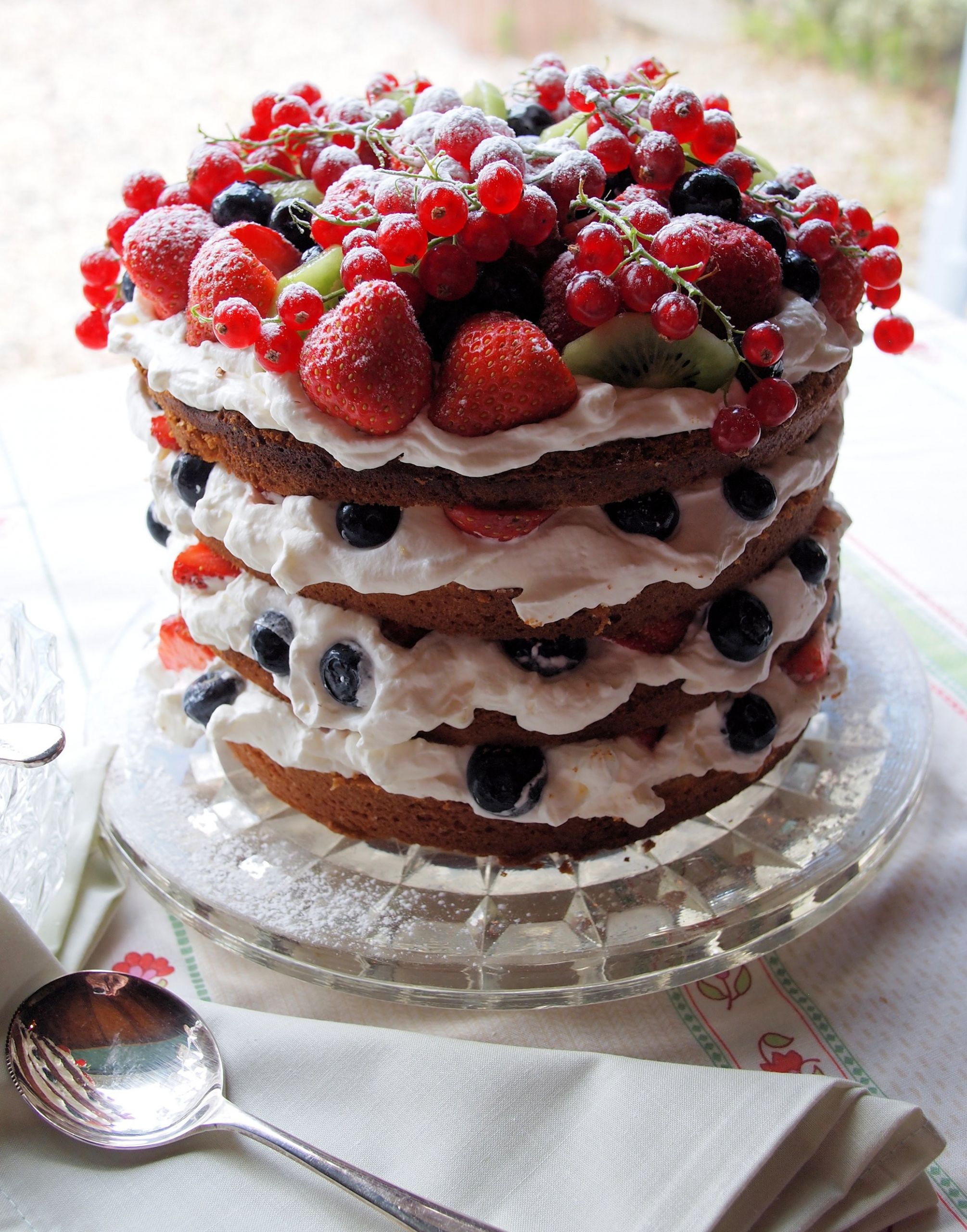 Big Birthday Cakes
 A VERY Big Birthday Cake Genoise Sponge Cake with Berries