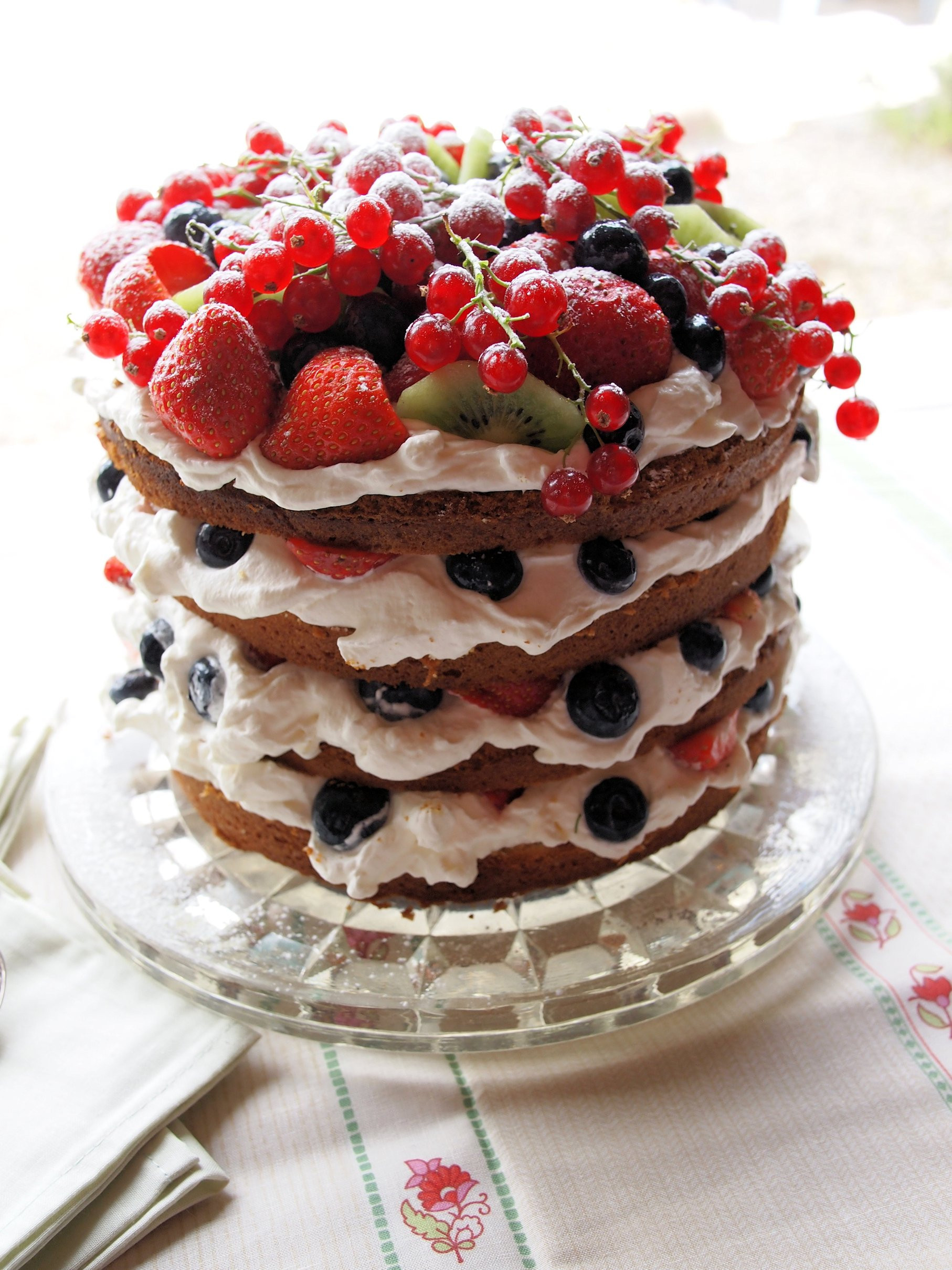 Big Birthday Cakes
 A VERY Big Birthday Cake with Summer Berries British