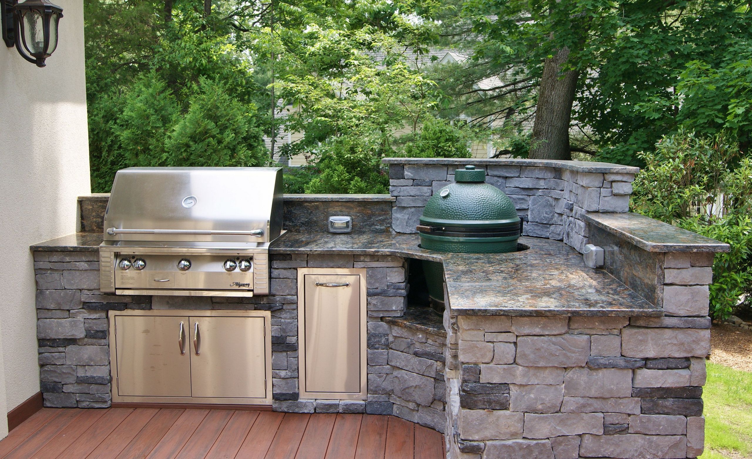 Big Green Egg Outdoor Kitchen
 Outdoor Kitchen s Custom Kitchens