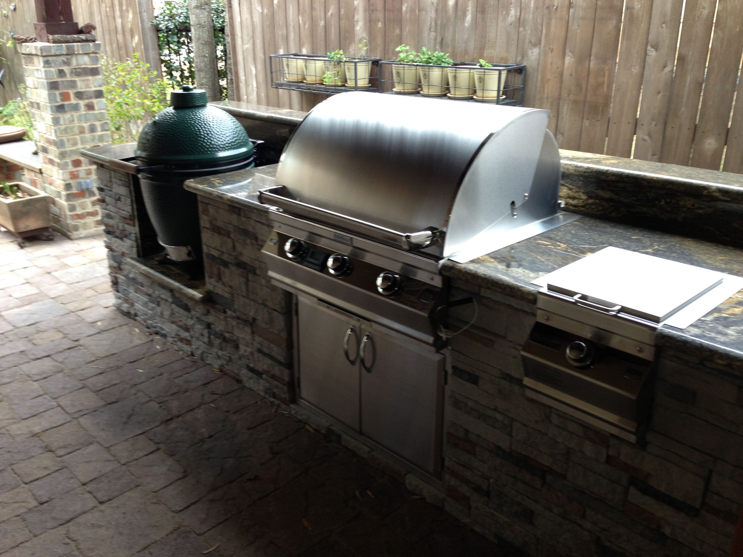 Big Green Egg Outdoor Kitchen
 A Big Green Egg Giveaway 2014 by Outdoor Homescapes of Houston