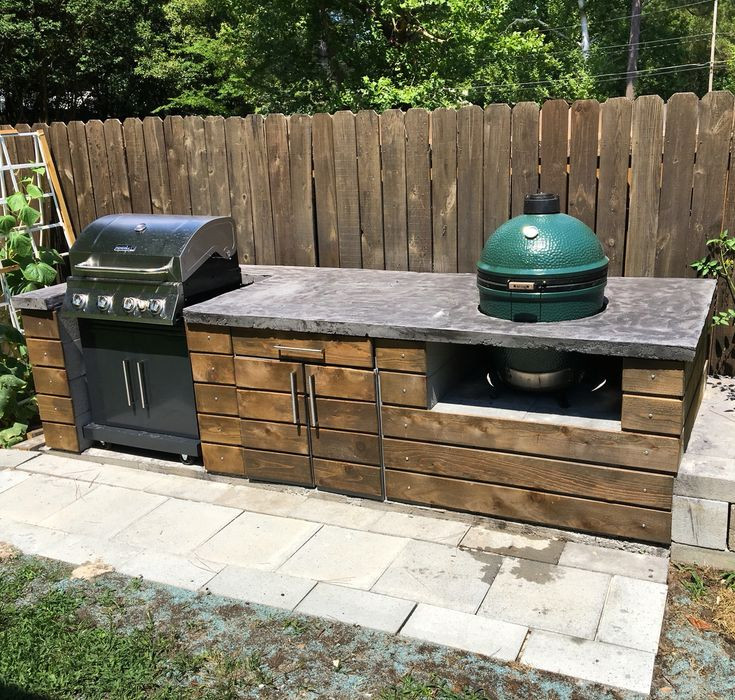 Big Green Egg Outdoor Kitchen
 473 best cool kettle grill islands images on Pinterest