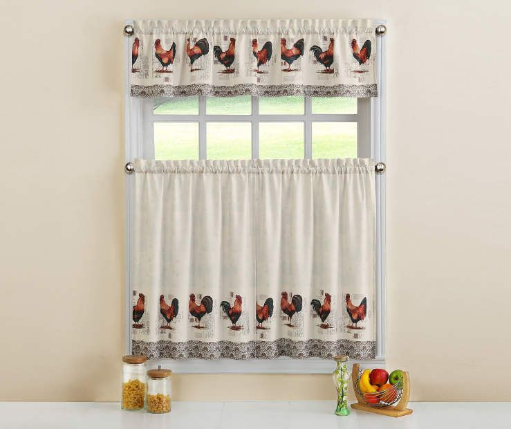 Big Lots Kitchen Curtains
 Ellery Homestyles Kitchen Tier Curtain 3 Piece Sets