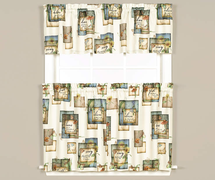 Big Lots Kitchen Curtains
 Living Colors Living Colors Kitchen Tier and Valance 3