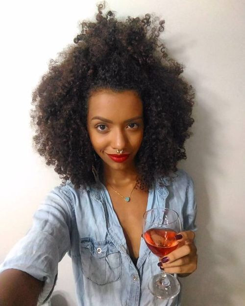 Big Natural Curly Hairstyles
 best Natural Hair Styles images on Pinterest