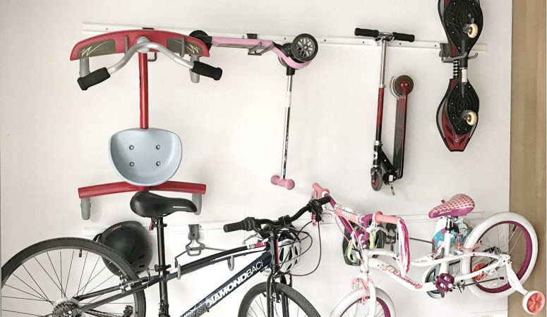 Bike Organization Garage
 Simply Done Easy & Affordable Vertical Bike Organization