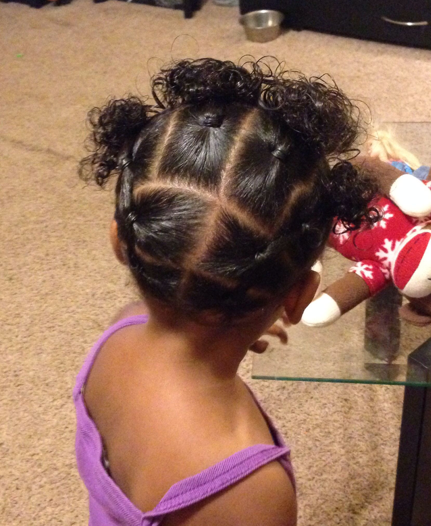 Biracial Little Girl Hairstyles
 Mixed girl biracial no braid black girl toddler