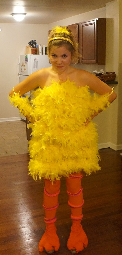 Bird Costume DIY
 Halloween DIY Paulina’s Big Bird Costume