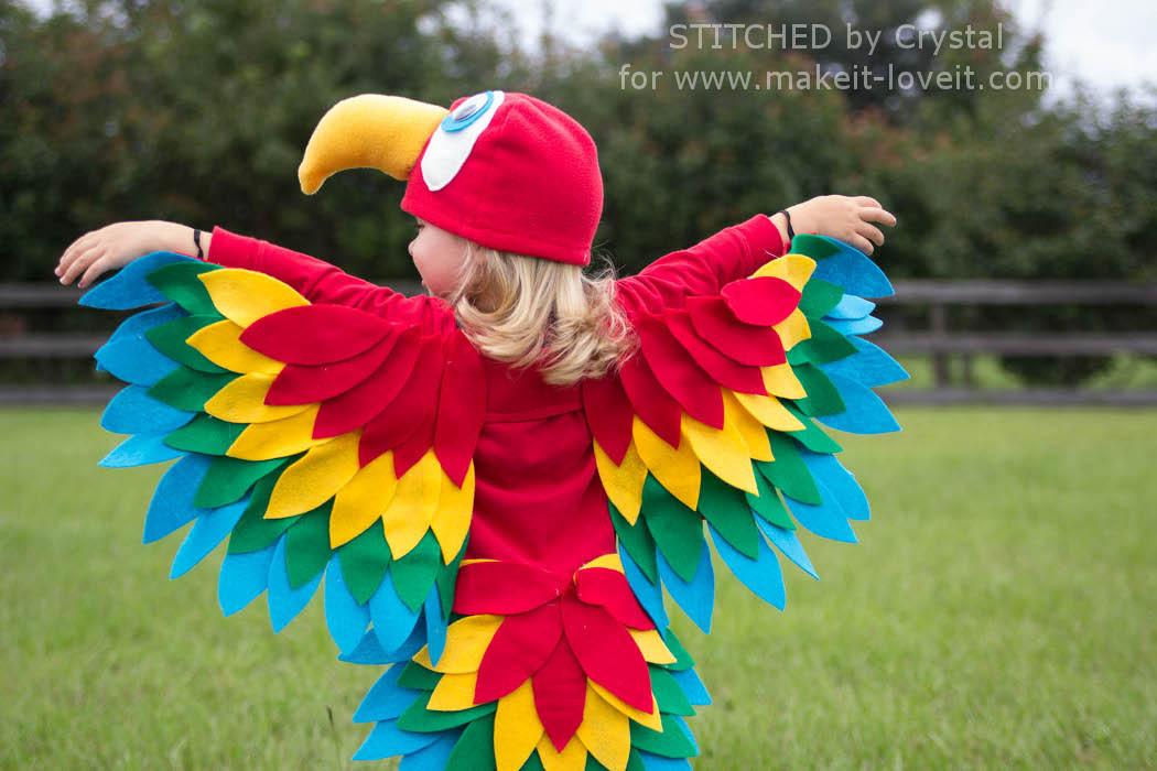 Bird Costume DIY
 Sew an Easy Parrot Costume