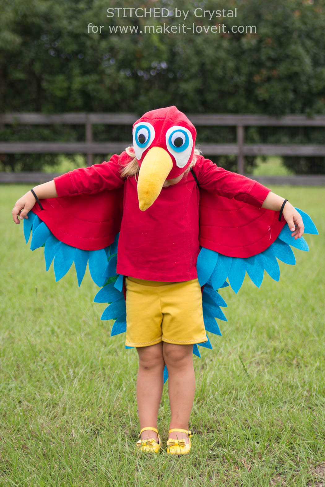 Bird Costume DIY
 Sew an Easy Parrot Costume