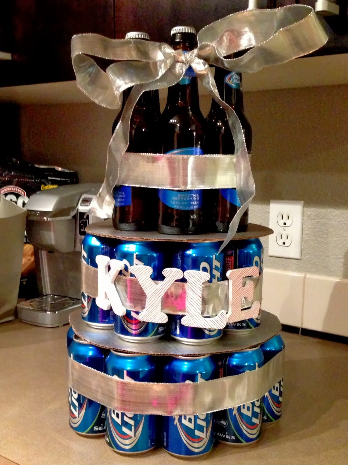 Birthday Beer Cake
 Post Grad Crafting Beer Birthday Cake