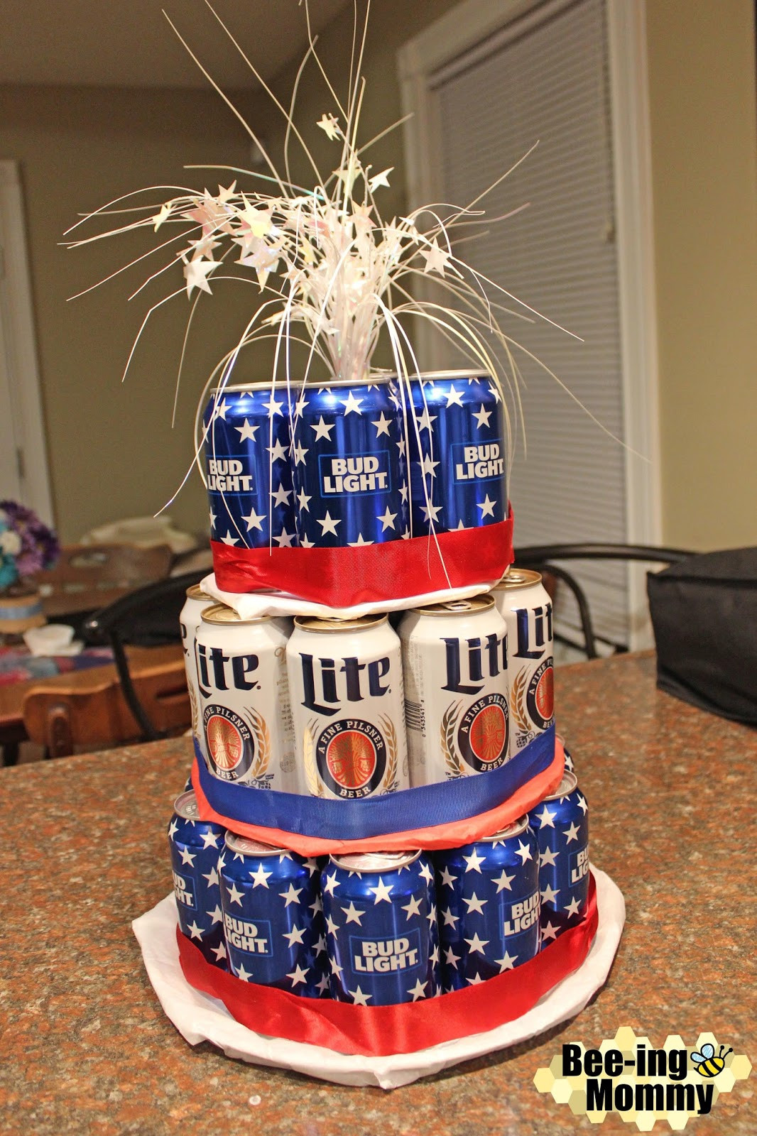 Birthday Beer Cake
 Beer Can Cake Tutorial