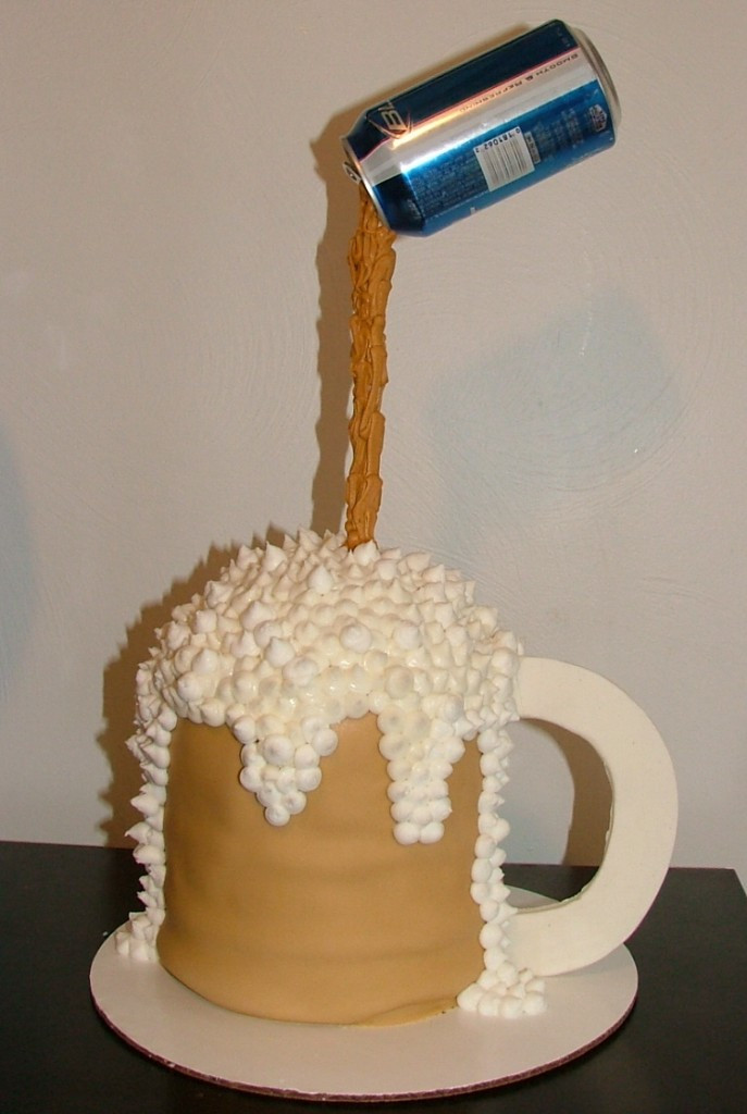 Birthday Beer Cake
 Beer Mug Cakes – Decoration Ideas