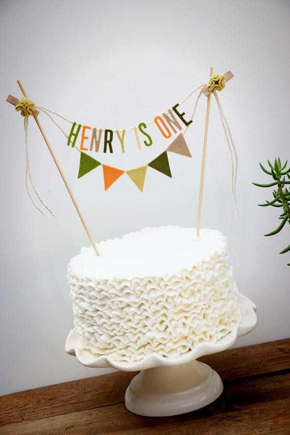 Birthday Cake Banner
 Personalized Cake Banner Personalized Cake Topper Birthday