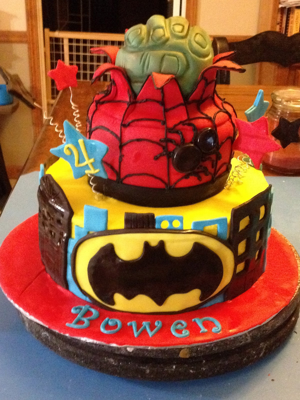 Birthday Cake For Boy
 Learning To Fly Cakes and Pastries A Superhero Cake for a