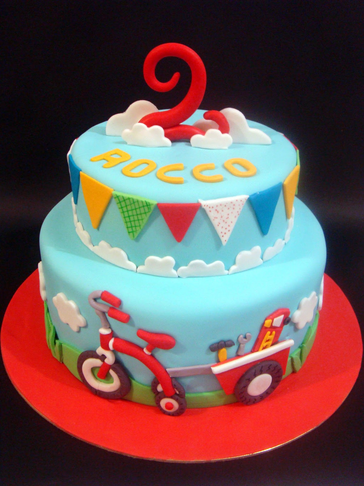 Birthday Cake For Boy
 butter hearts sugar Tricycle Birthday Cake