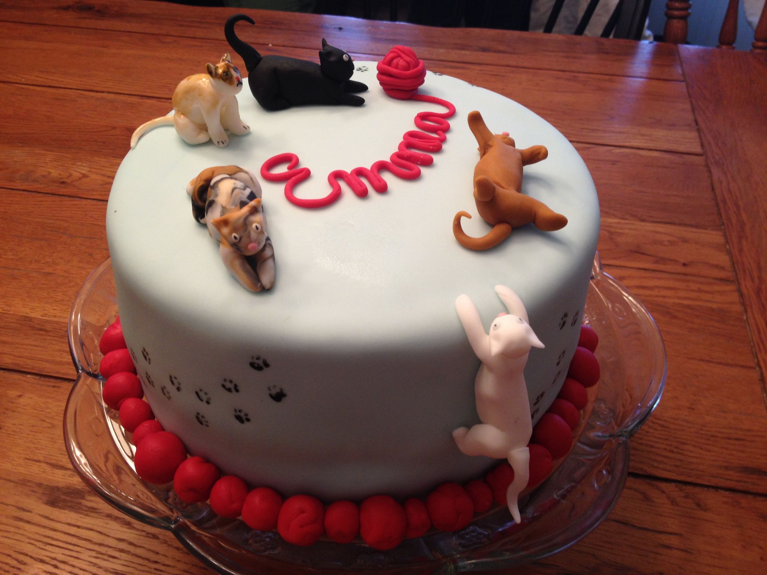 Birthday Cake For Cats
 Cat Themed Birthday Cake Grumpy Cat Is There Too