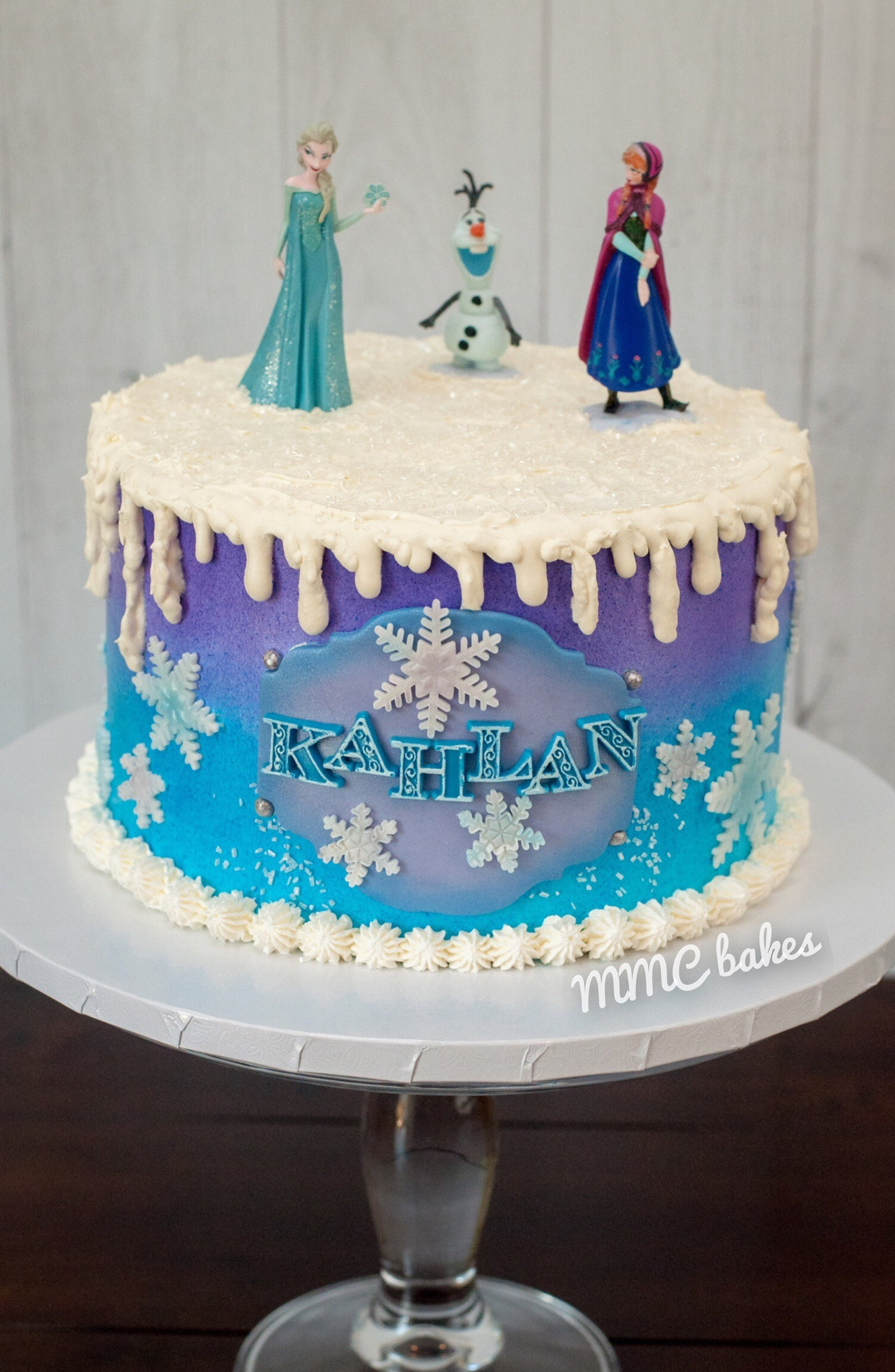 Birthday Cake Frozen
 Frozen Birthday Cake – MMC Bakes