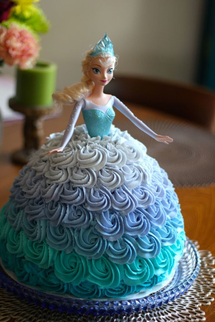 Birthday Cake Frozen
 Elsa Doll Cake For A Frozen Themed Birthday Party