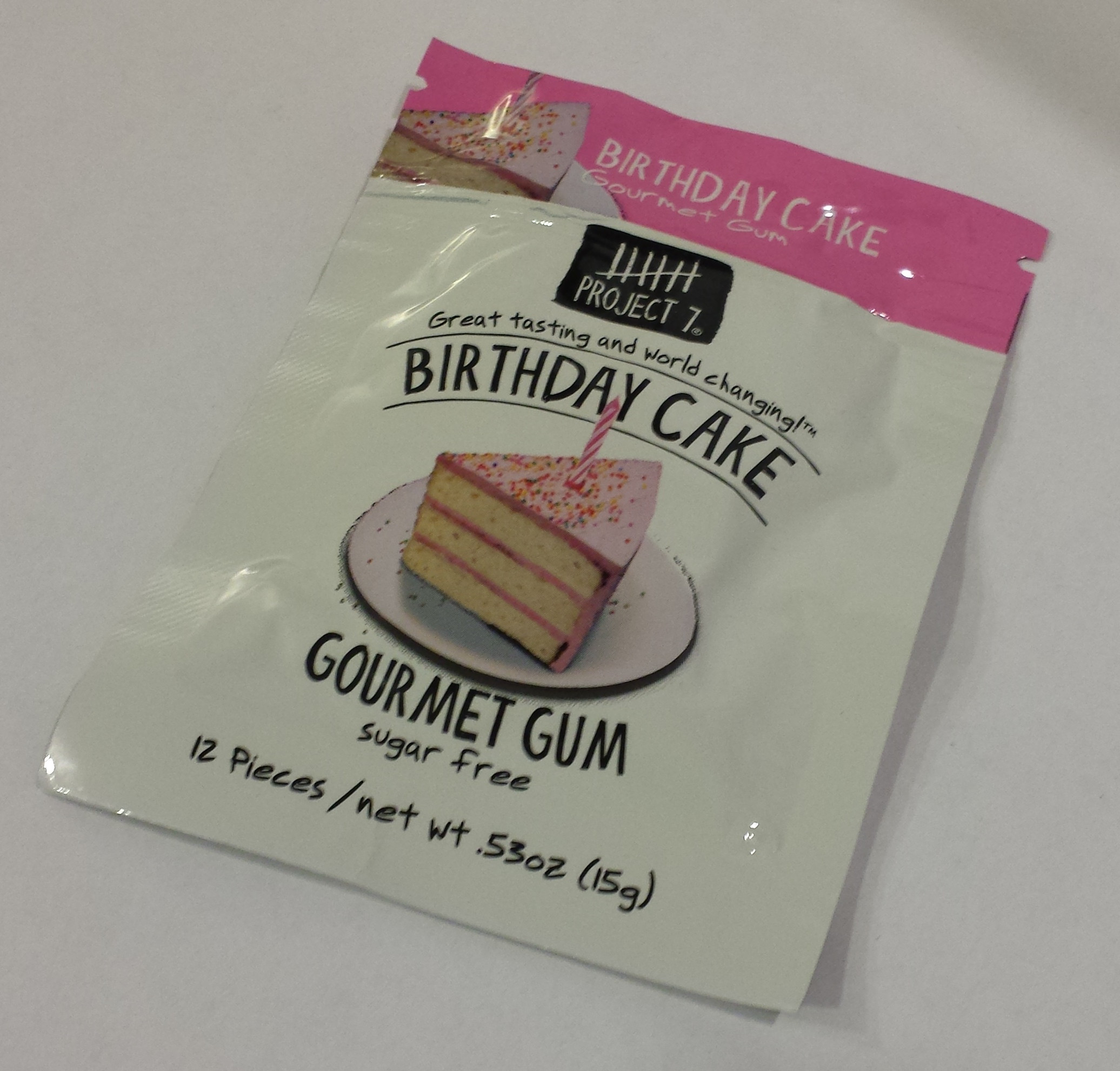 Birthday Cake Gourmet Gum
 Project 7 Birthday Cake Gourmet Gum