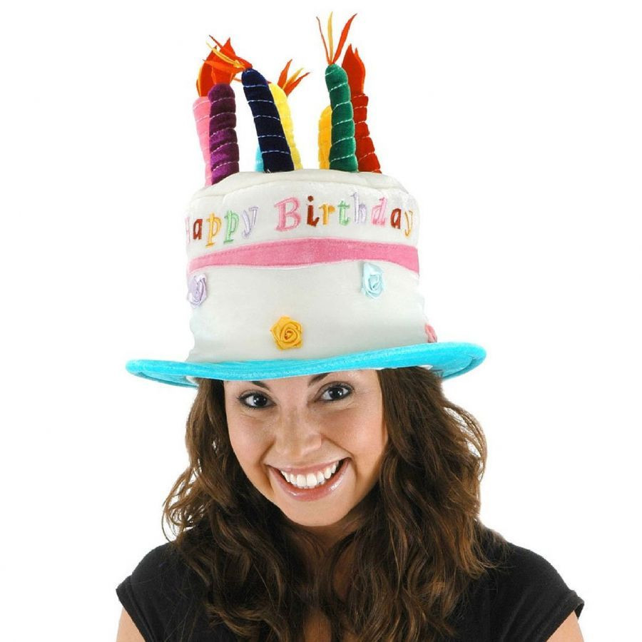 Birthday Cake Hat
 Elope Rose Birthday Cake Hat Adult Novelty Hats View All