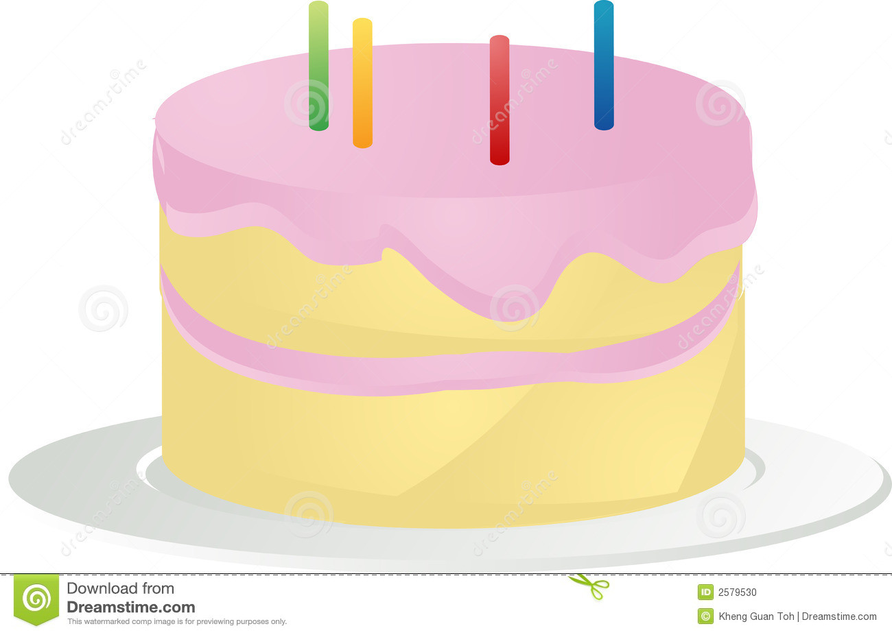 Birthday Cake Illustration
 Birthday cake illustration stock vector Illustration of