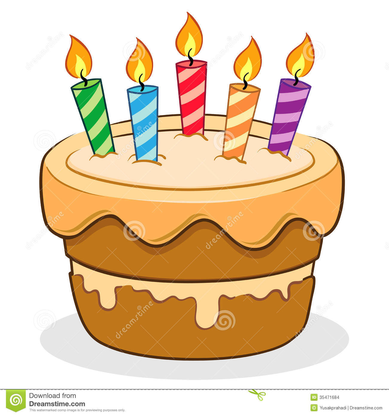 Birthday Cake Illustration
 Birthday cake stock vector Illustration of delicious
