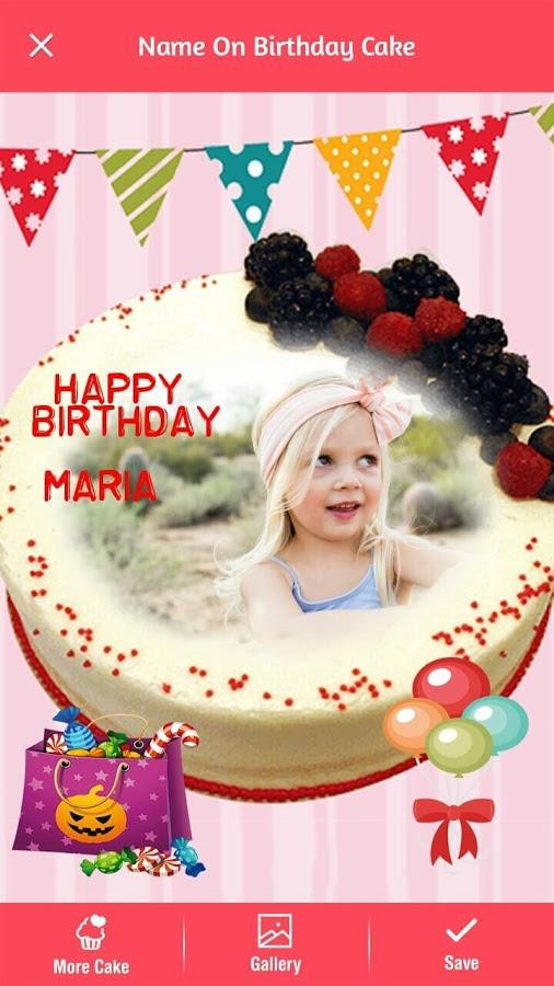Birthday Cake Images With Name
 Name on Birthday Cake for Android Free