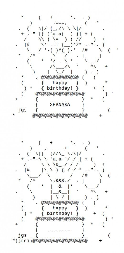 Birthday Cake Text Art
 Art birthday cake Ascii art and Art birthday on Pinterest