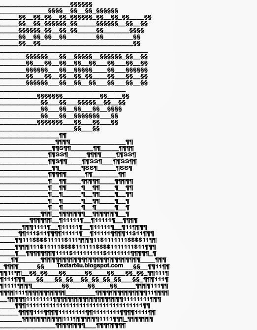 Birthday Cake Text Art
 ASCII Happy Birthday Cake For