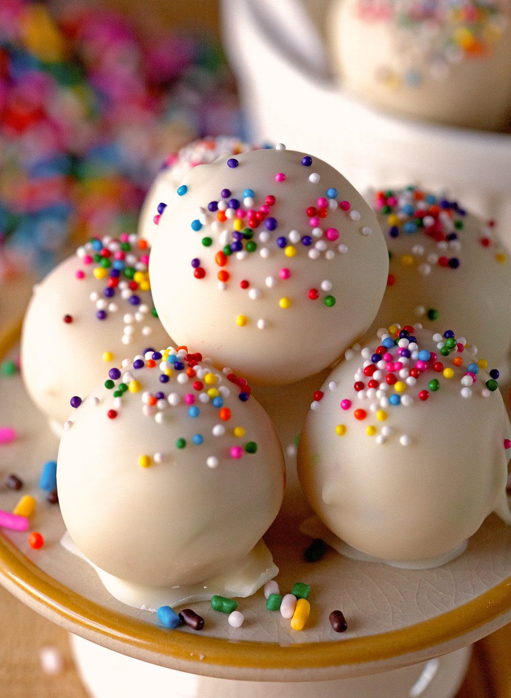 Birthday Cake Truffles
 Cake Batter Truffles