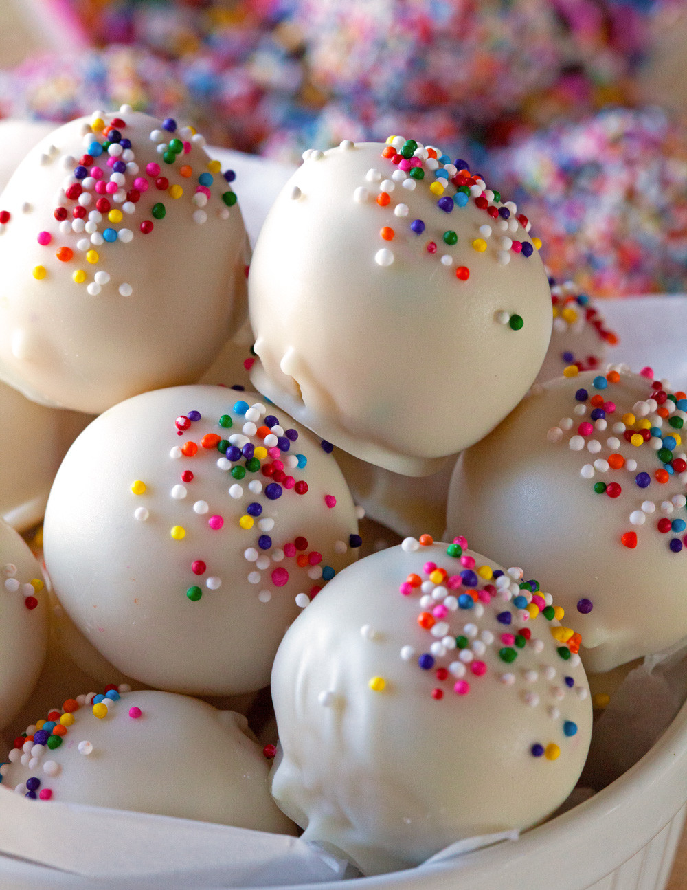 Birthday Cake Truffles
 Cake Batter Truffles