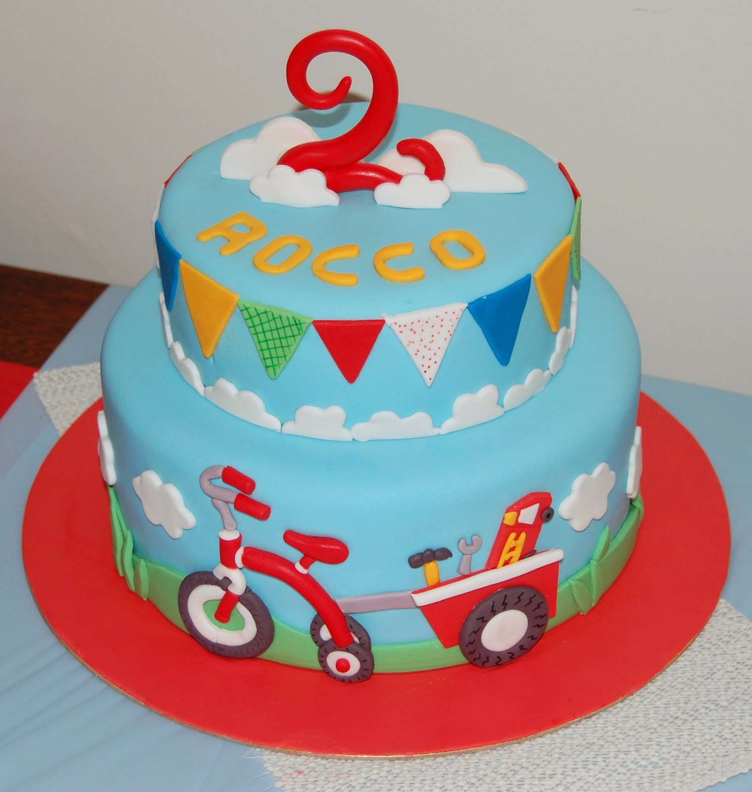 Birthday Cakes For Boys
 butter hearts sugar Tricycle Birthday Cake