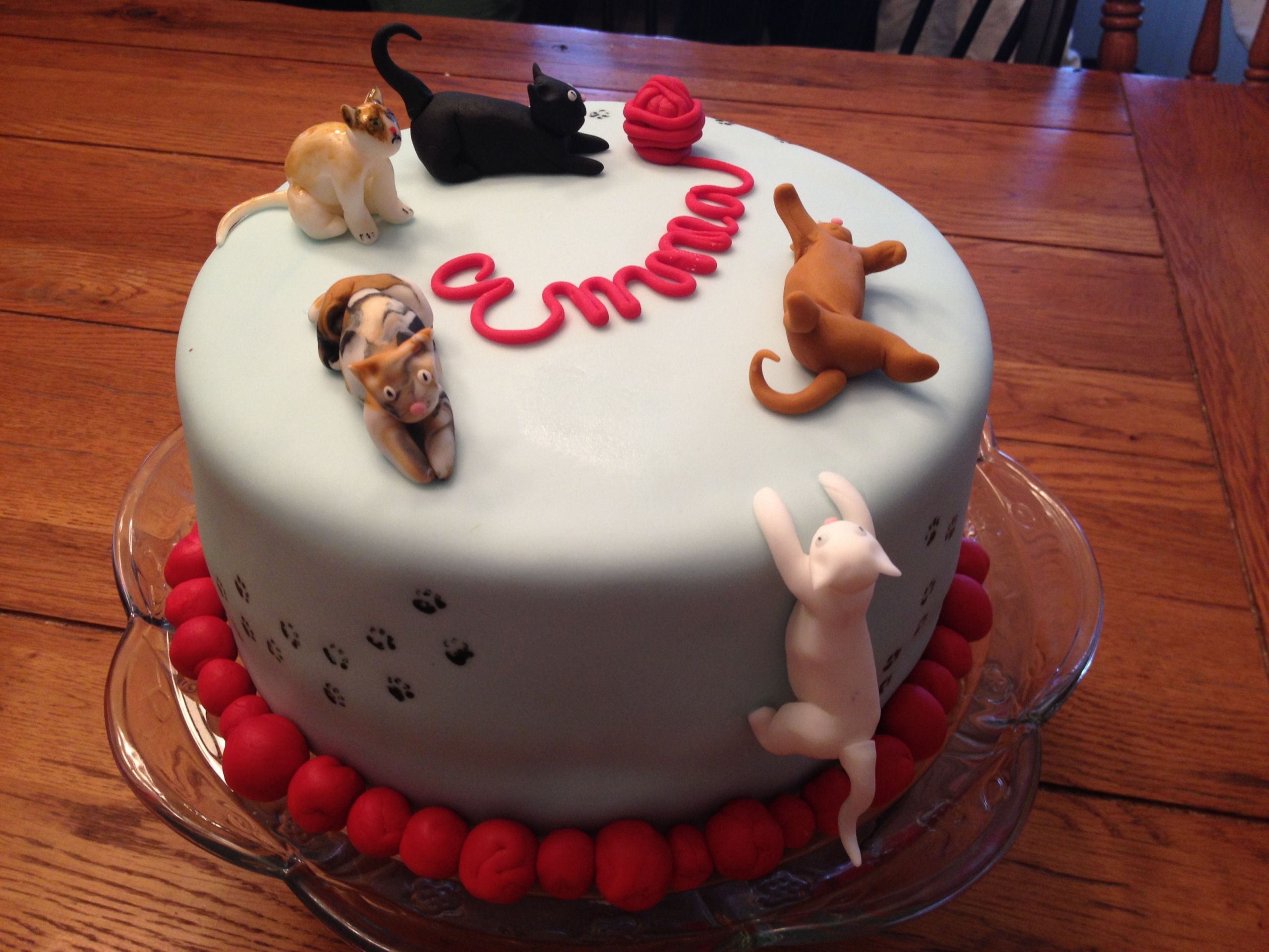 Birthday Cakes For Cats
 Cat Themed Birthday Cake Grumpy Cat Is There Too