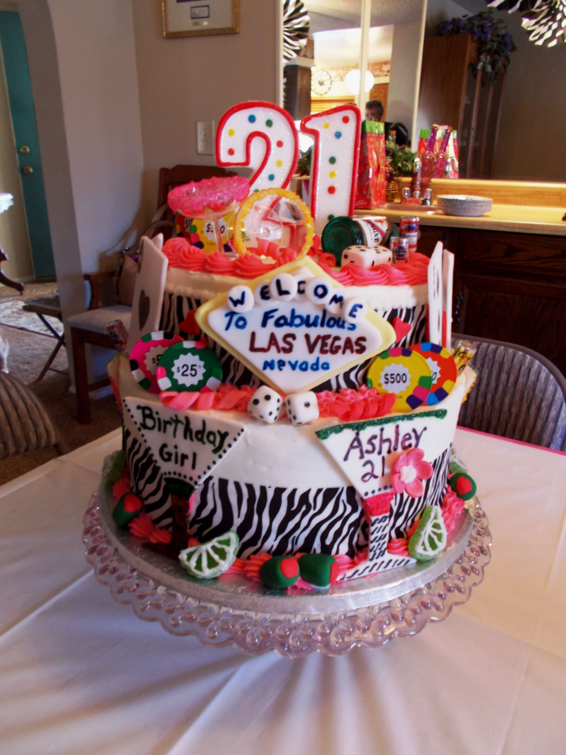 Birthday Cakes Las Vegas
 Las Vegas Cake themes party ideas