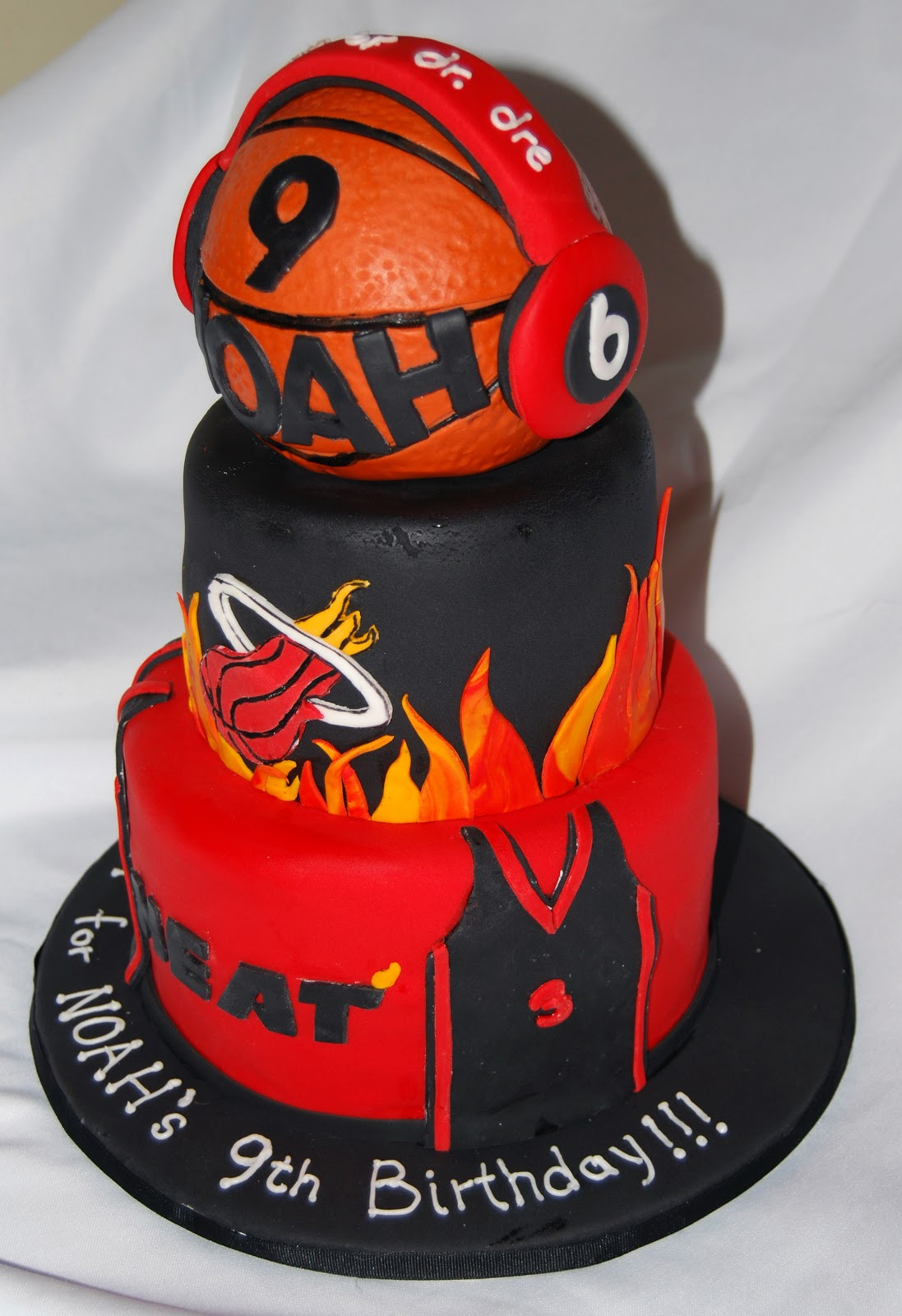 Birthday Cakes Miami
 Leelees Cake abilities Miami Heat Cake