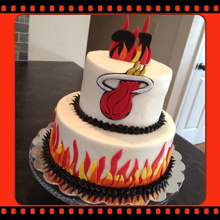 Birthday Cakes Miami
 Miami Heat Birthday Cake Dream Cakes by Melissa