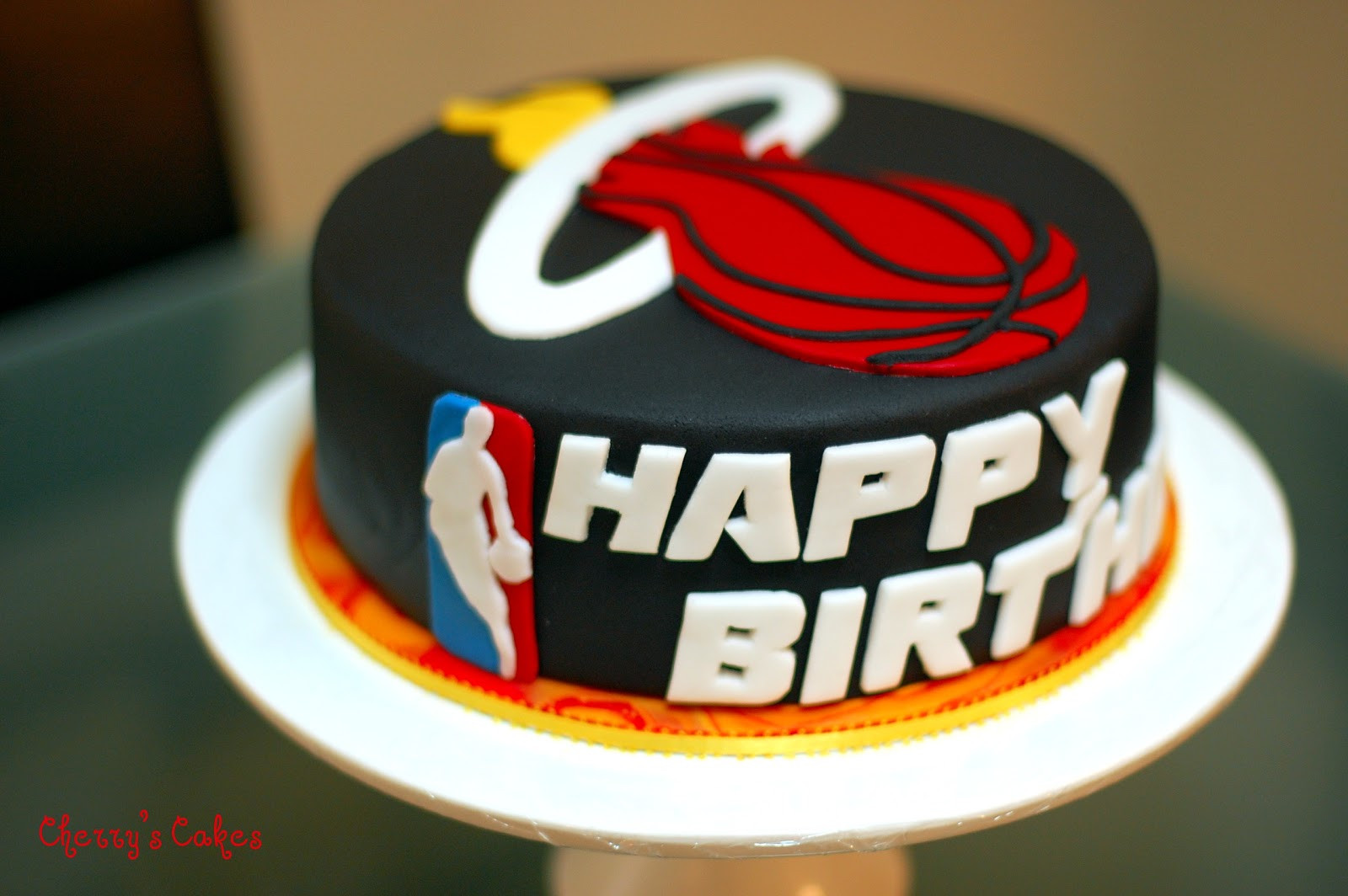 Birthday Cakes Miami
 Cherry s Cakes Miami Heat Inspired Birthday Cake