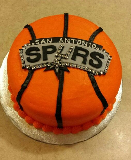 Birthday Cakes San Antonio
 San Antonio Spurs cake My Cakes Pinterest