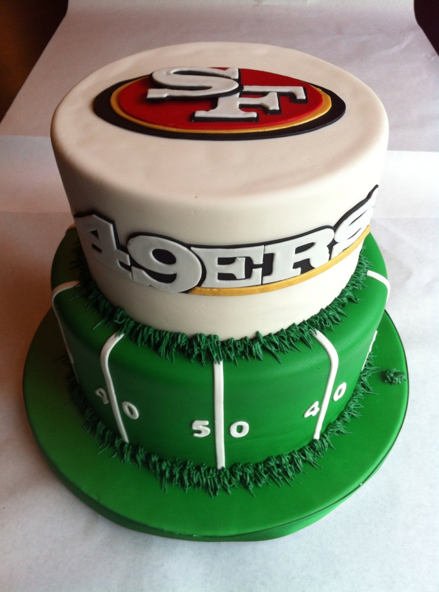 Birthday Cakes San Francisco
 San Francisco 49Ers Cake All Fondant With Royal Icing