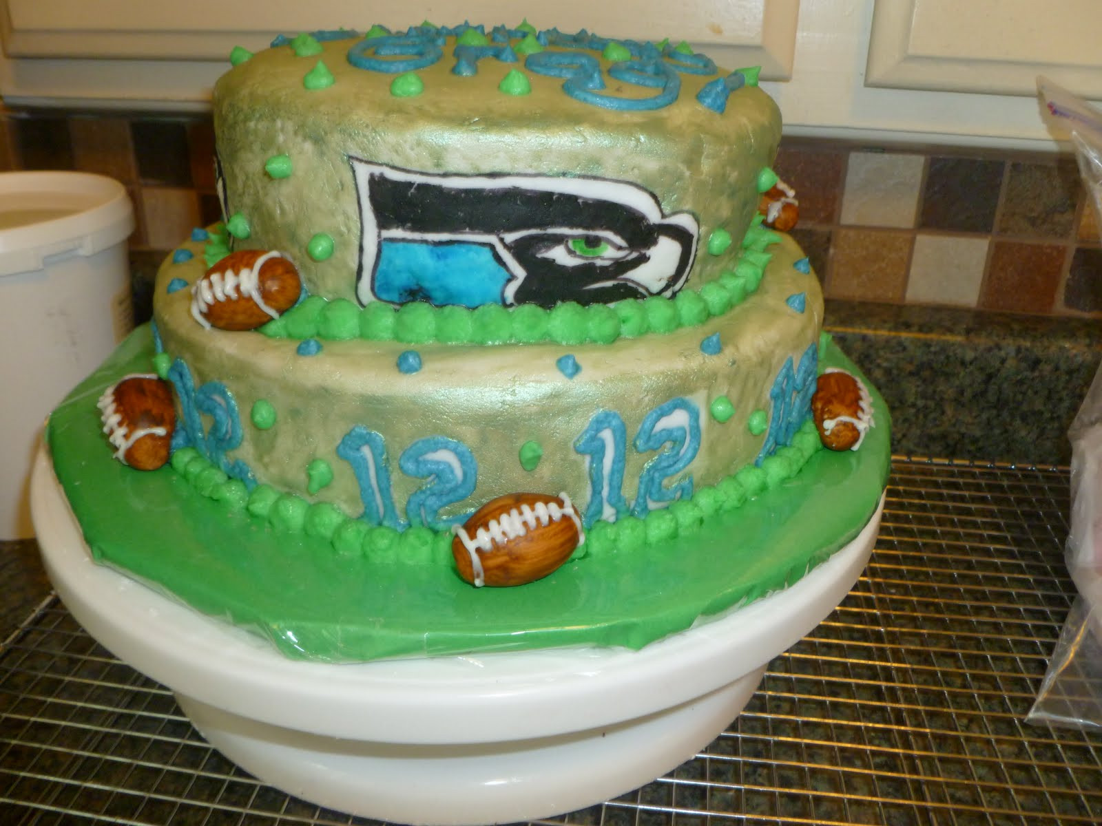 Birthday Cakes Seattle
 So Sweet Seattle Seahawk Birthday Cake