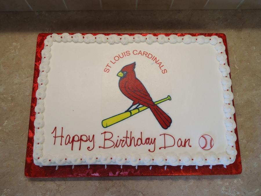 Birthday Cakes St Louis
 St Louis Cardinals Birthday Cake CakeCentral