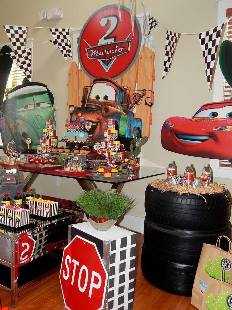 Birthday Car Decorations
 Disney Pixar Car Theme Birthday Party Birthday Party Ideas